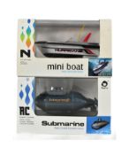 MINIATURE RADIO CONTROLLED SUBMARINE & SPEEDBOAT