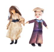 VINTAGE NORAH WELLINGS SAILOR DOLL & OTHER CLOTH DOLL