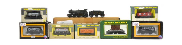 MODEL RAILWAY - KIT BUILT LOCOMOTIVE & ROLLING STOCK WAGONS