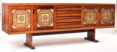 GANGSO MOBLER - MID CENTURY AFROMOSIA TEAK & TILED SIDEBOARD