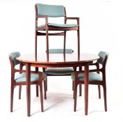 BRITISH MODERN DESIGN MID CENTURY AFROMOSIA TEAK DINING SUITE