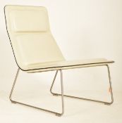 JASPER MORRISON X CAPPELLINI - 1999 LOW PAD LOUNGE WHITE CHAIR