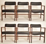 ALFRED COX - MATCHING SET OF SIX TEAK DINING CHAIRS