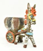 20TH CENTURY ITALIAN STUDIO POTTERY DONKEY PLANTER
