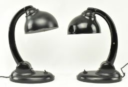 ERIC KIRKMAN COLE - PAIR OF VINTAGE ART DECO BAKELITE LAMPS