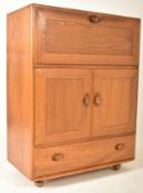 ERCOL - MODEL 469 - MID CENTURY ELM AND BEECH BUREAU