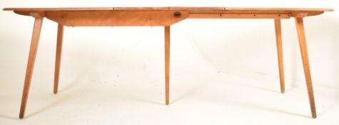 ERCOL - GRAND PLANK - MID CENTURY BEECH AND ELM TABLE