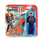 EVEL KNIEVEL - VINTAGE ARTIC EXPLORER CARDED ACTION FIGURE