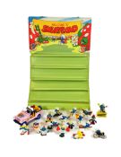 SMURFS - COLLECTION OF VINTAGE FIGURES & DISPLAY BOARD