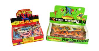 MARVEL / DC - VINTAGE SHOP COUNTER TOP STOCK BOXES