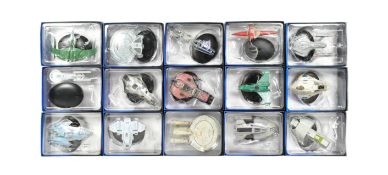 STAR TREK - COLLECTION OF X15 EAGLE MOSS STAR TREK SHIPS