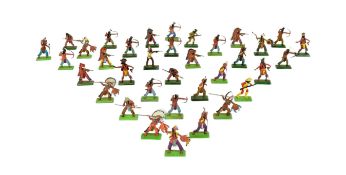 BRITAINS - COLLECTION OF WILD WEST INDIANS FIGURES