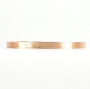 1930S 9CT GOLD ETCHED DESIGN BANGLE ARMLET