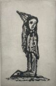 CECIL COLLINS (1908-1989) - KNEELING FOOL - 1977