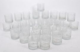 RAVENHEAD ENGLAND SET OF 36 FINLANDIA PATTERN DRINKING TUMBLERS