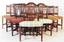 COLLECTION OF TEN 19TH CENTURY MAHOGANY DINING CHAIRS