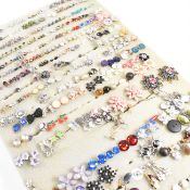 LARGE COLLECTION OF MODERN COSTUME JEWELLERY EARRINGS