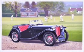 ERIC BOTTOMLEY G.R.A - CLASSIC SPORTS CARS (1996) - ORIGINAL ARTWORK