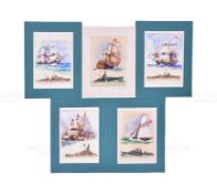 MARDON SON & HALL - OLD AND NEW WARSHIPS - ORIGINAL ARTWORKS