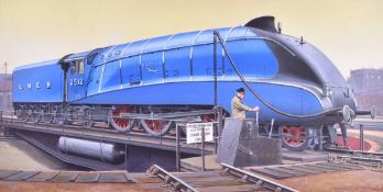 W.D. AND H.O. WILLS (1939) - RAILWAY EQUIPMENT - ORIGINAL ARTWORK