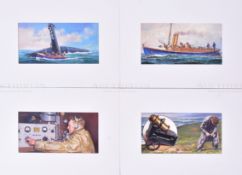 OGDENS CIGARETTES - THE STORY OF THE LIFEBOAT - ORIGINAL ARTWORK