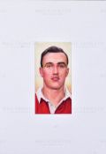 CIGARETTE / TRADE CARDS - ORIGINAL ARTWORK - FOOTBALLER