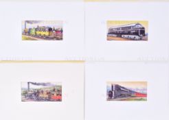 WEIGHING MACHINE CARDS - HISTORY OF TRANSPORT - ORIGINAL ARTWORK