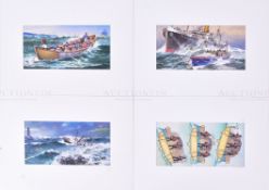 OGDENS CIGARETTES - THE STORY OF THE LIFEBOAT - ORIGINAL ARTWORK