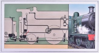 W.D. AND H.O. WILLS (1939) - RAILWAY EQUIPMENT - ORIGINAL ARTWORK