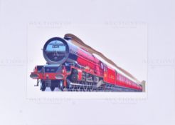 ERIC BOTTOMLEY G.R.A - BRITAIN'S STEAM RAILWAYS - ORIGINAL ARTWORK
