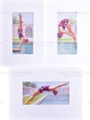 OGDEN'S 1938 - THREE ORIGINAL CIGARETTE CARD ARTWORKS