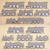 W.D. AND H.O. WILLS (1939) - RAILWAY EQUIPMENT - ORIGINAL ARTWORK