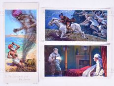 ALAN J BOWYER (1902 - 1986) - CIGARETTE CARD ORIGINAL ARTWORKS