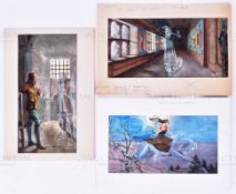 ALAN J BOWYER (1902 - 1986) - CIGARETTE CARD ORIGINAL ARTWORKS