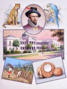 W.D. AND H.O. WILLS CIGARETTE CARDS (1929) - ORIGINAL ARTWORK