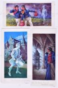 ALAN J BOWYER (1902 - 1986) - CIGARETTE CARD ORIGINAL ARTWORKS
