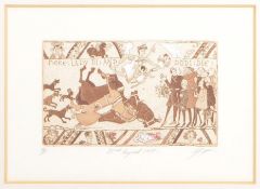 MARIE-FRED DUPRE DIANA & DODI ARTIST PROOF ETCHING