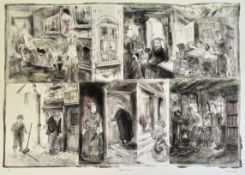 CHRIS ORR BLEAK HOUSE HAND COLOURED ETCHING EDITION 3/30