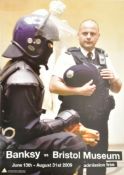 BANKSY VS BRISTOL MUSEUM RIOT COPPER 2009 EXHIBITION POSTER