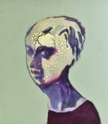 IAN HEALY PORTRAIT OF A YOUNG WOMAN OIL ON BOARD