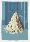PATRICK HUGHES LIMITED EDIITON SCREEN-PRINT - WASTE PAPER 1991