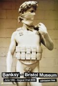 2009 BANKSY VS BRISTOL MUSEUM MICHELANGELO POSTER