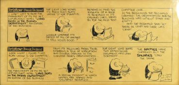 FRANK DICKENS BRISTOW INK ON PAPER CARTOON STRIP