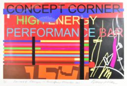 LIMITED EDITION BRUCE MACLEAN CONCEPT CORNER SCREENPRINT