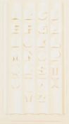 RONALD KING ALPHABET I HAND MADE PAPER - SIGNED