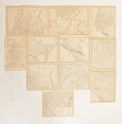 COLLECTION OF ELEVEN 19TH CENTURY MAPS OF RUSSIA & SIBERIA
