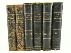1891-1895 SIX VOLUMES OF THE STRAND MAGAZINE BOUND IN LEATHER