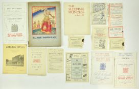 BALLETS RUSSE. COLLECTION OF 1930S ART DECO PROGRAMMES