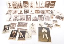 BOXING EPHEMERA - AUTOGRAPH, POSTCARDS & CIGARETTE CARDS