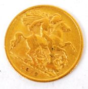UNITED KINGDOM - GEORGE V GOLD HALF SOVEREIGN COIN
